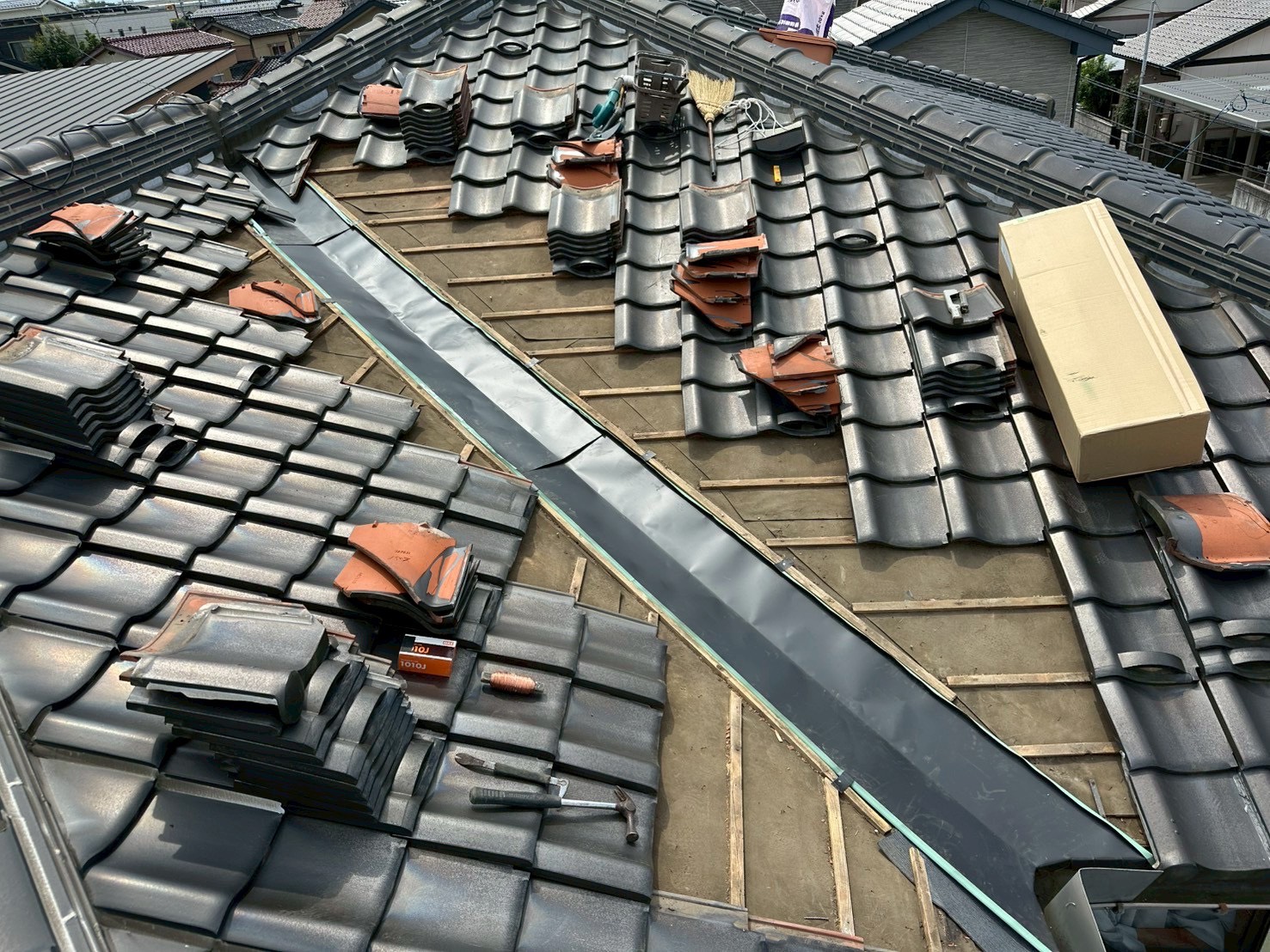 谷樋の交換 after